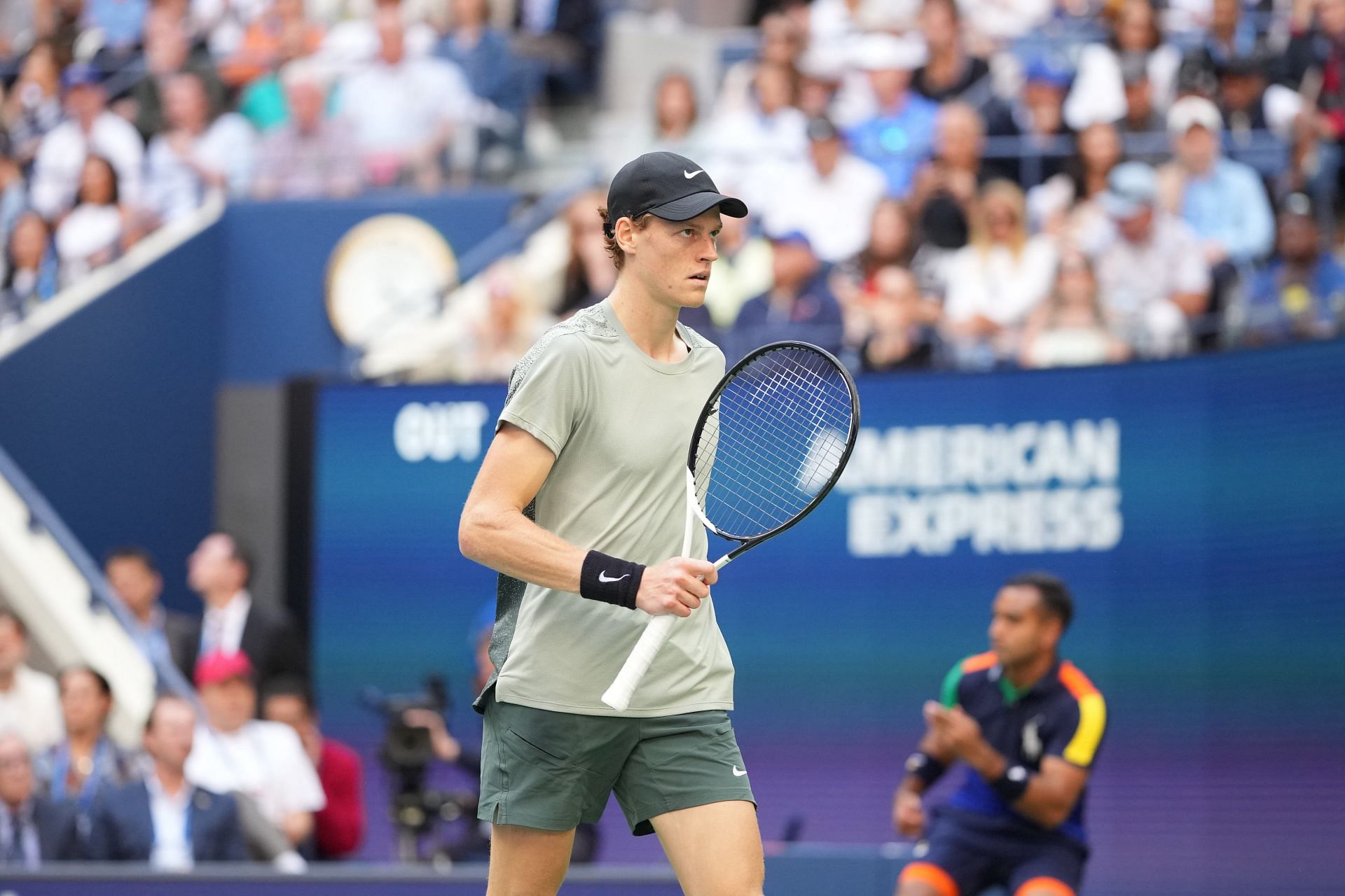 Jannik Sinner pictured at the 2024 US Open - Image Source: Getty