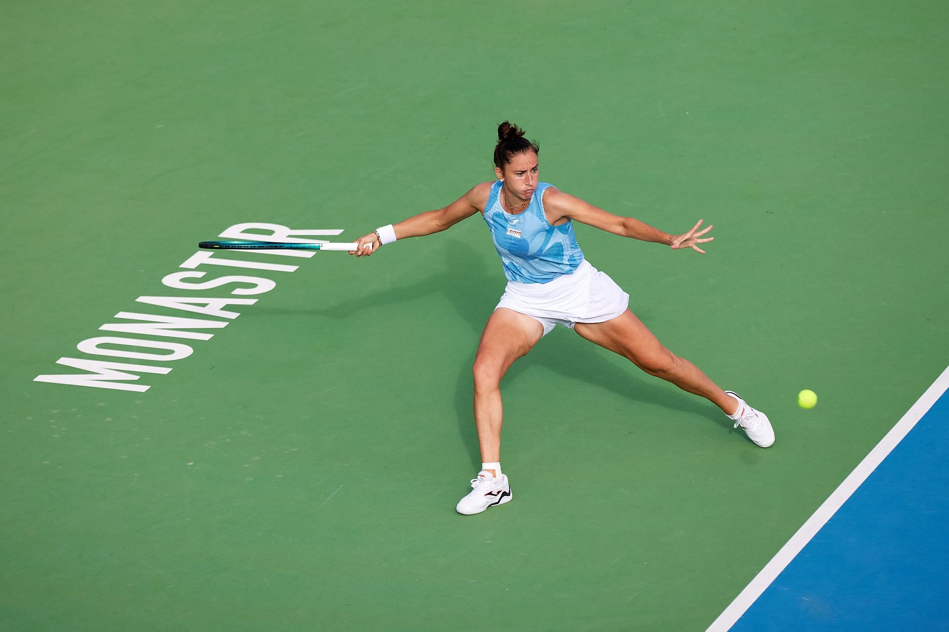 Sara Sorribes Tormo in action at the Jasmin Open (Picture: Getty)