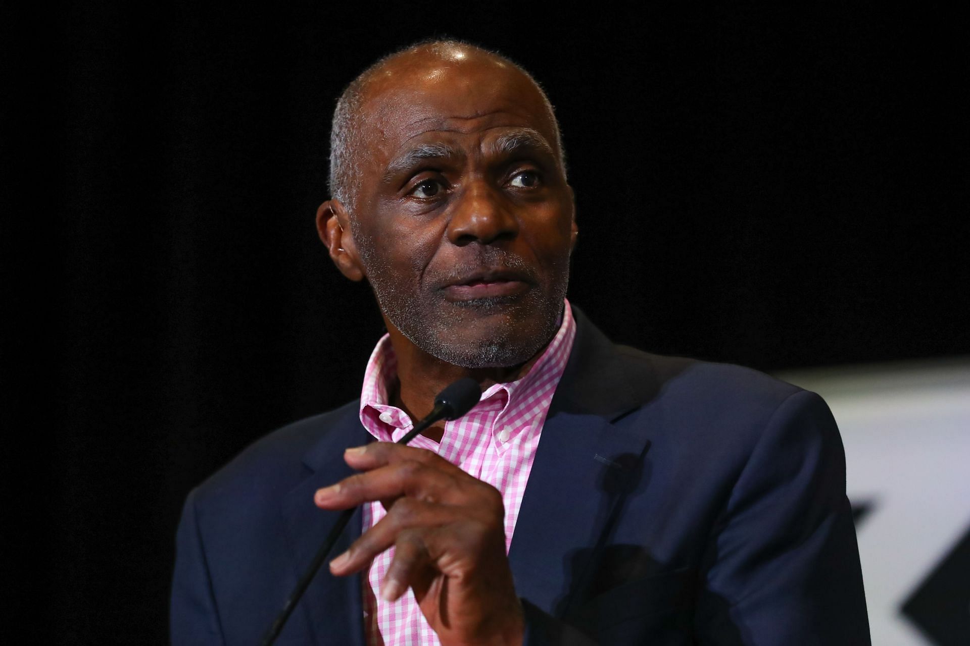 Alan Page at Super Bowl LIV - NFLPA Press Conference - Source: Getty