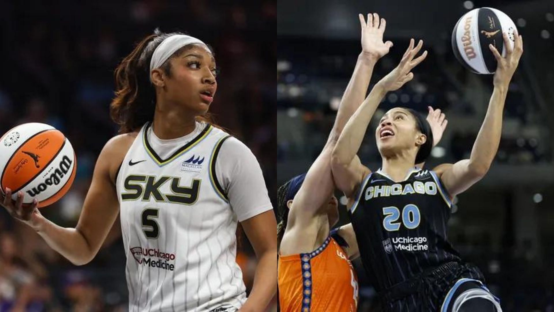 Angel Reese and Isabelle Harrison of the Chicago Sky. Photo Credits: Imagn