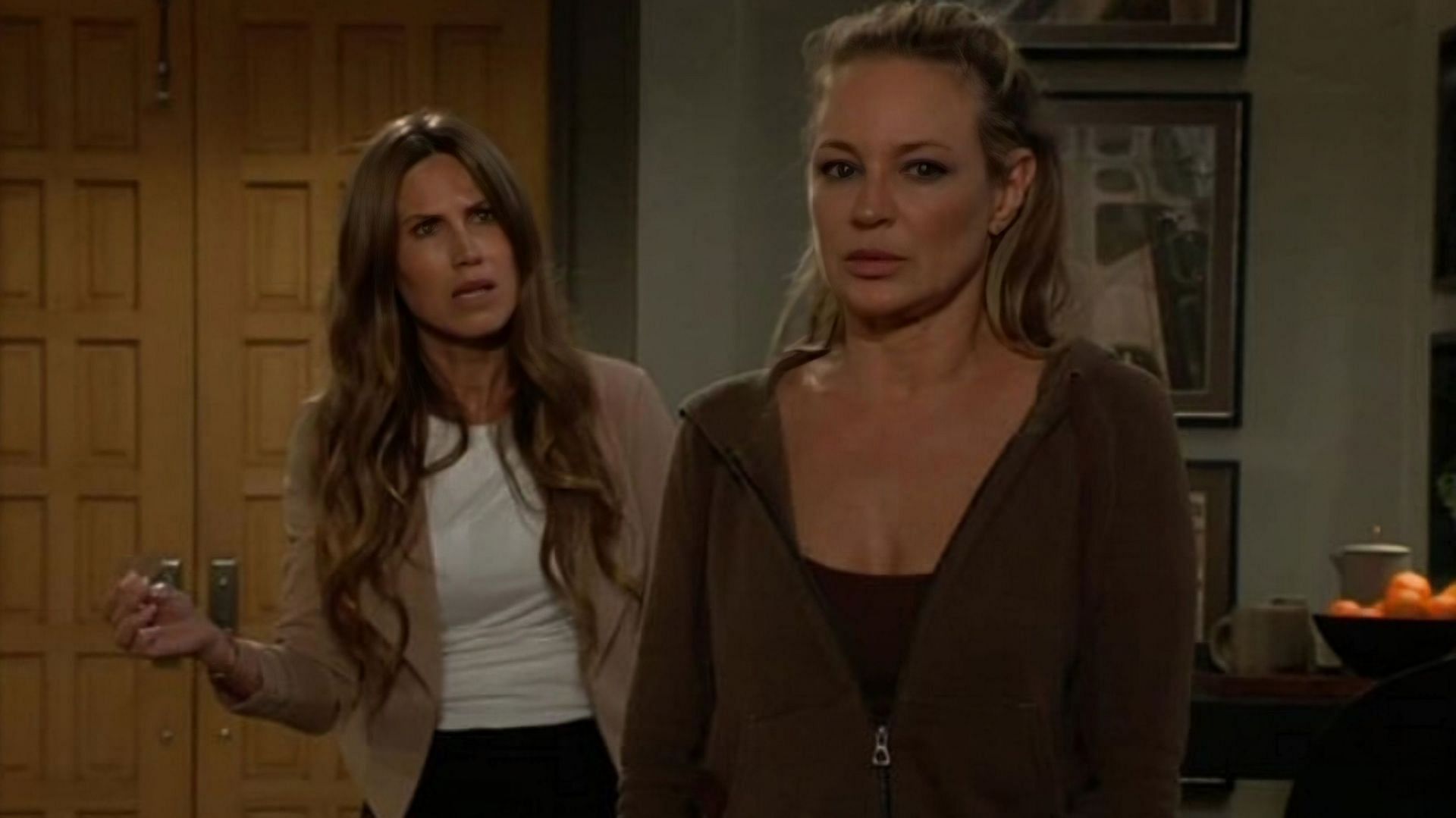 Heather and Sharon in a still from The Young and the Restless (via CBS)