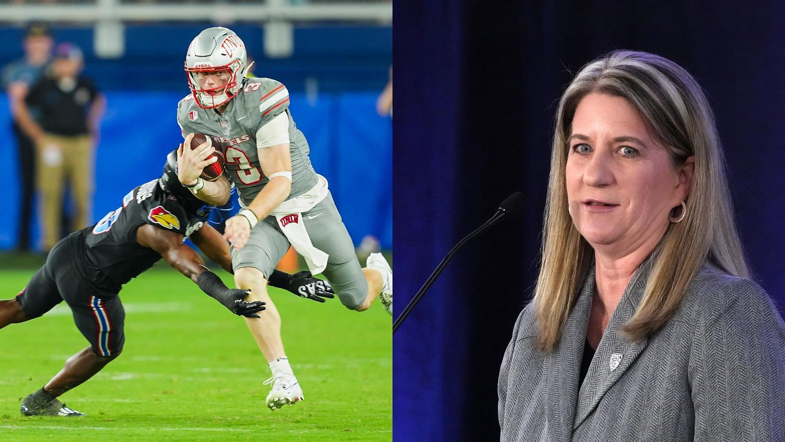 UNLV has spurned the interests of the Pac-12 and commissioner Teresa Gould (Photo Credits: IMAGN)