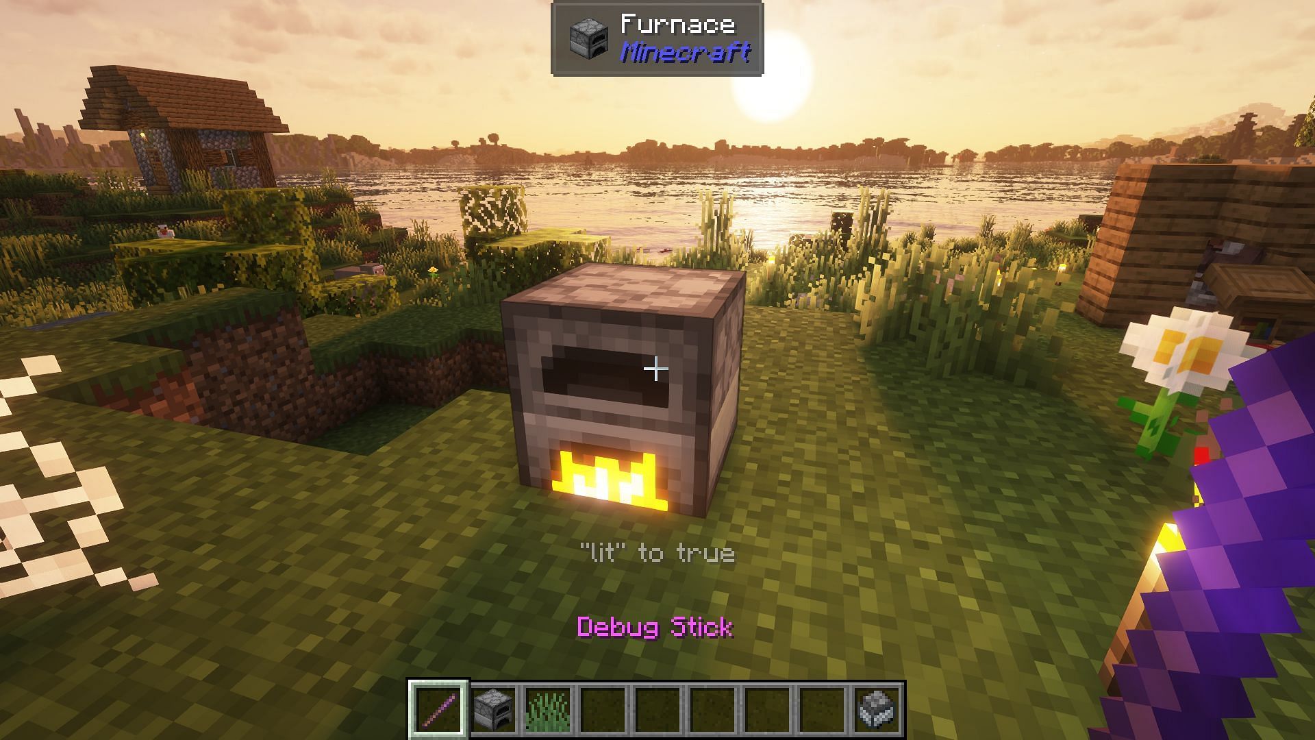 Being able to change block states is great for decorating (Image via Mojang)