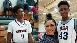 Gilbert Arenas' ex Laura Govan shows support as son Alijah Arenas hoops with Kevin Durant
