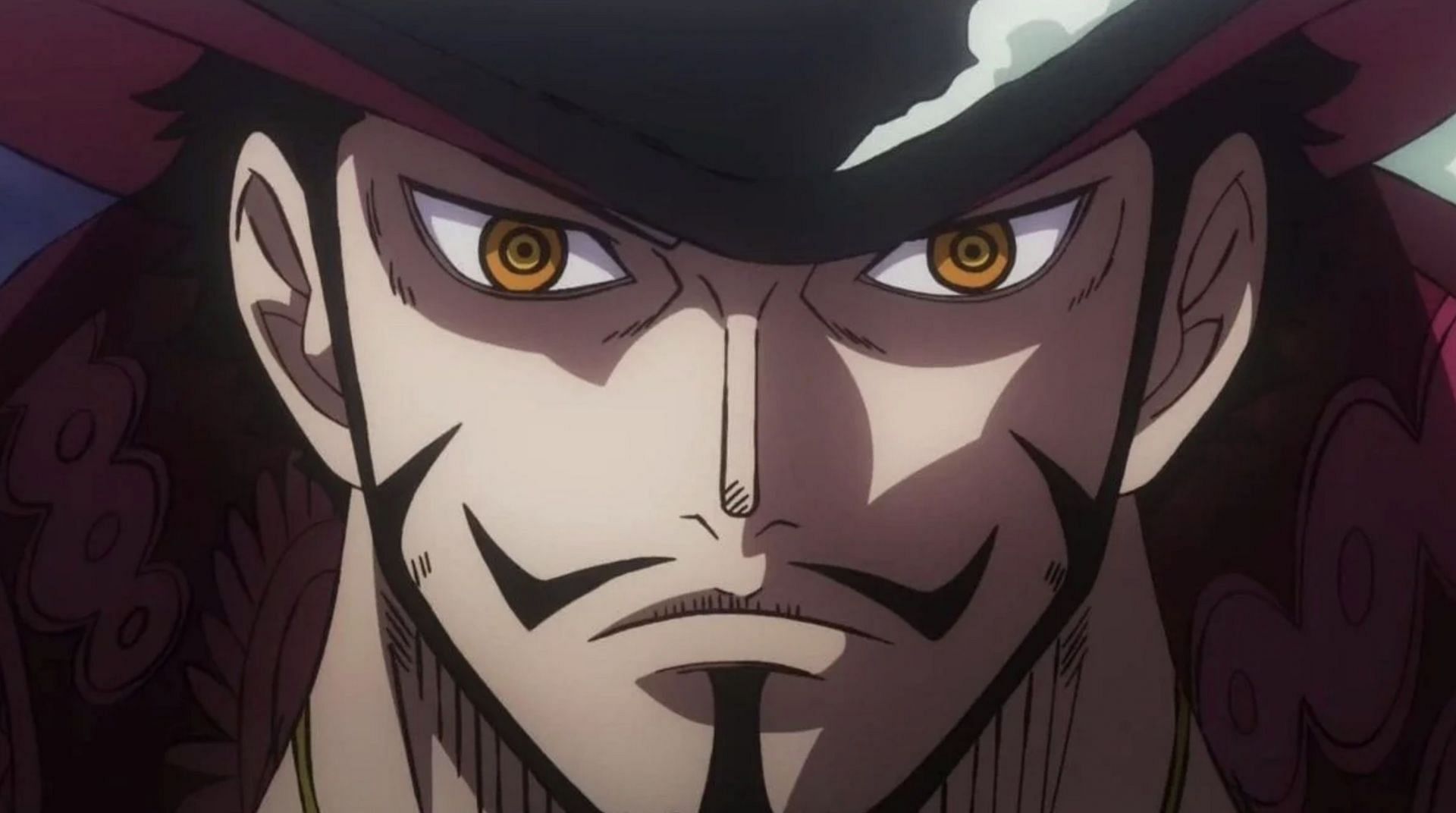 Mihawk as seen in anime (Image via Toei Animation)