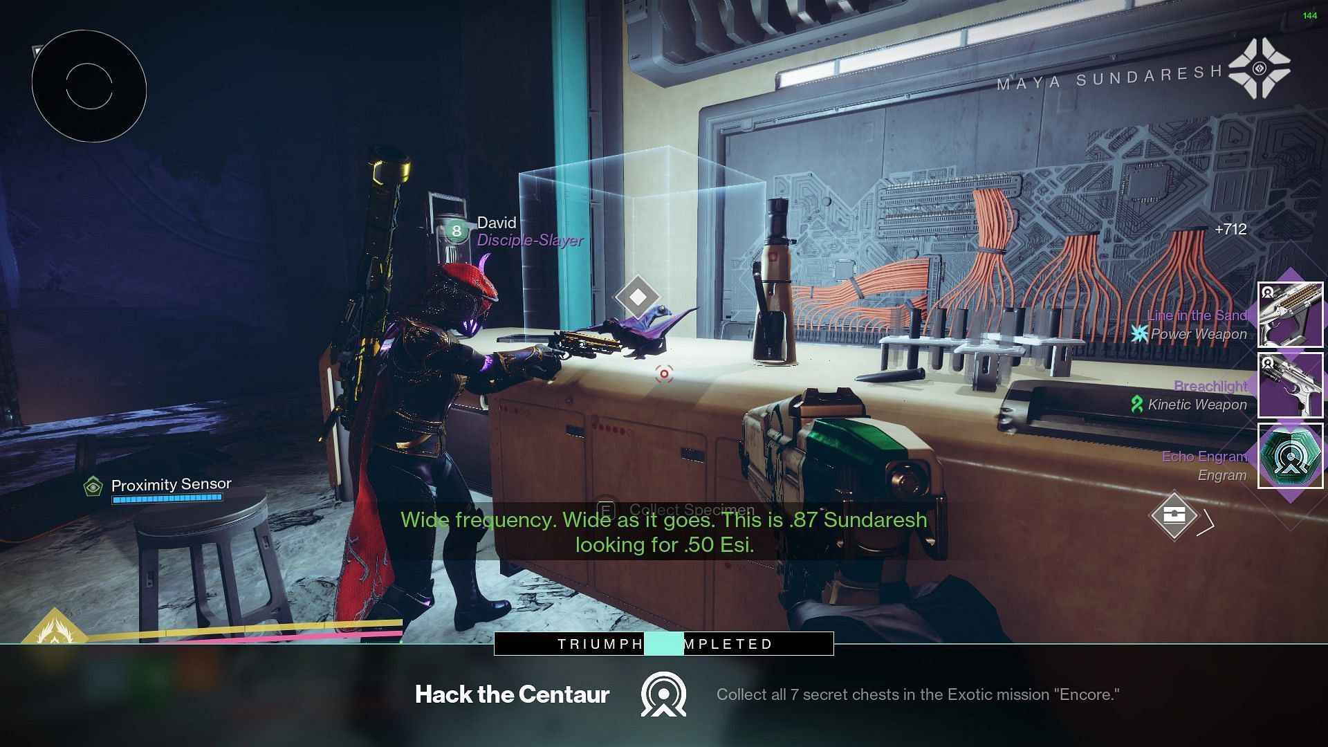 Purple lizards in the barrier room in Destiny 2 (Image via Bungie)