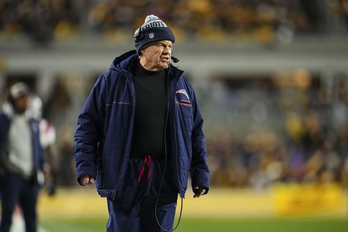 Bill Belichick at New England Patriots vs. Pittsburgh Steelers - Source: Getty