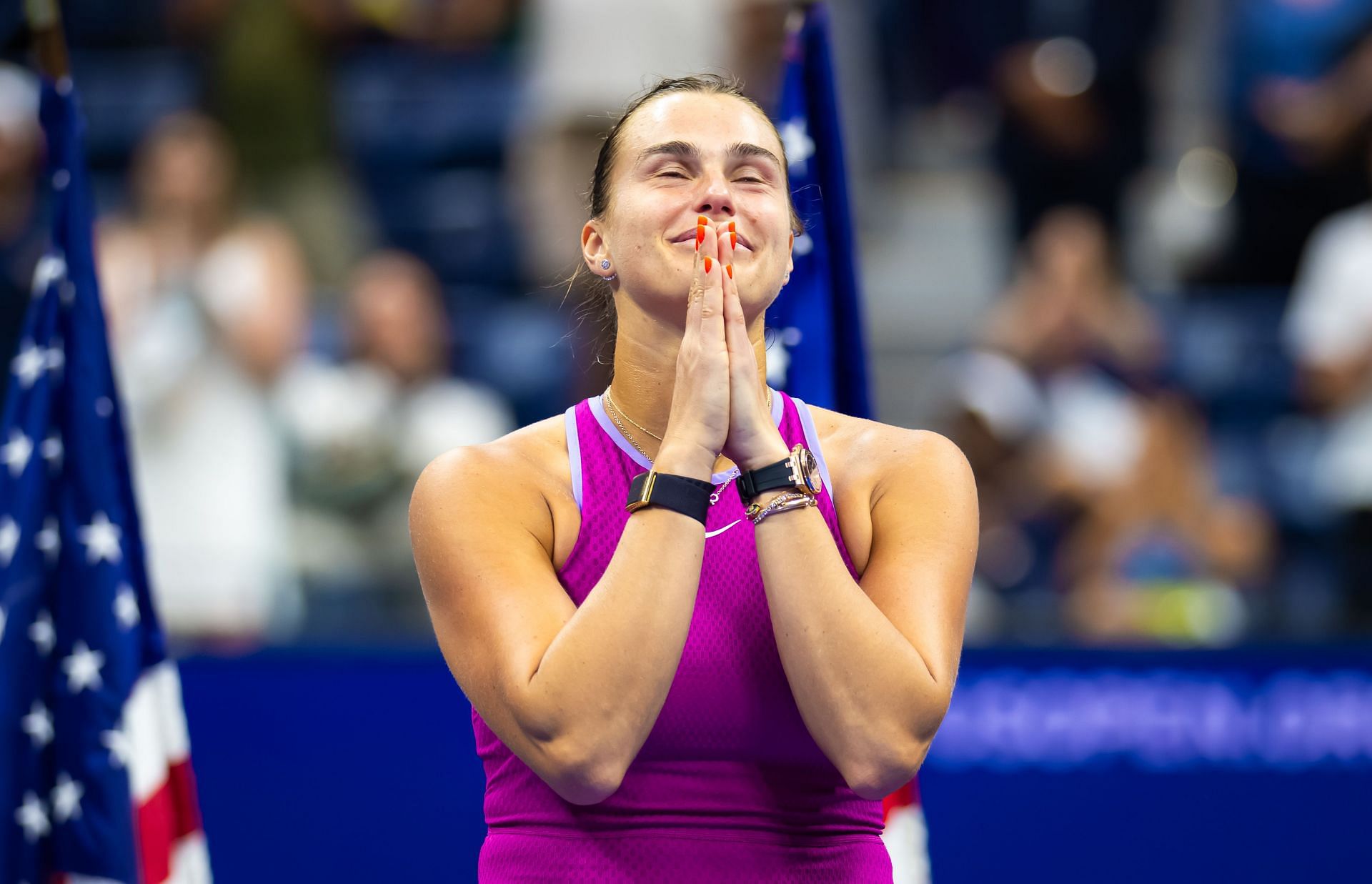 Aryna Sabalenka at the US Open 2024. (Photo: Getty)