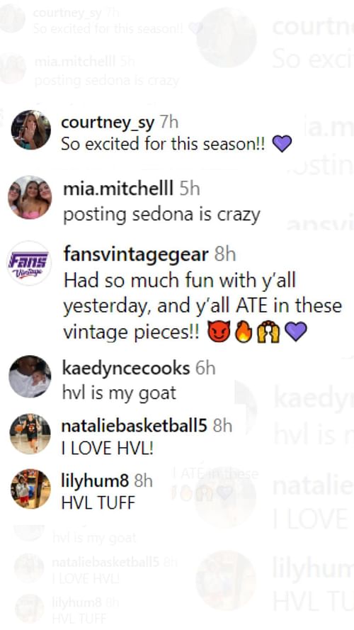 Fans' comments on TCU Horned Frogs' Instagram post