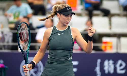 Katie Boulter in action at the 2024 China Open (Picture: Getty)