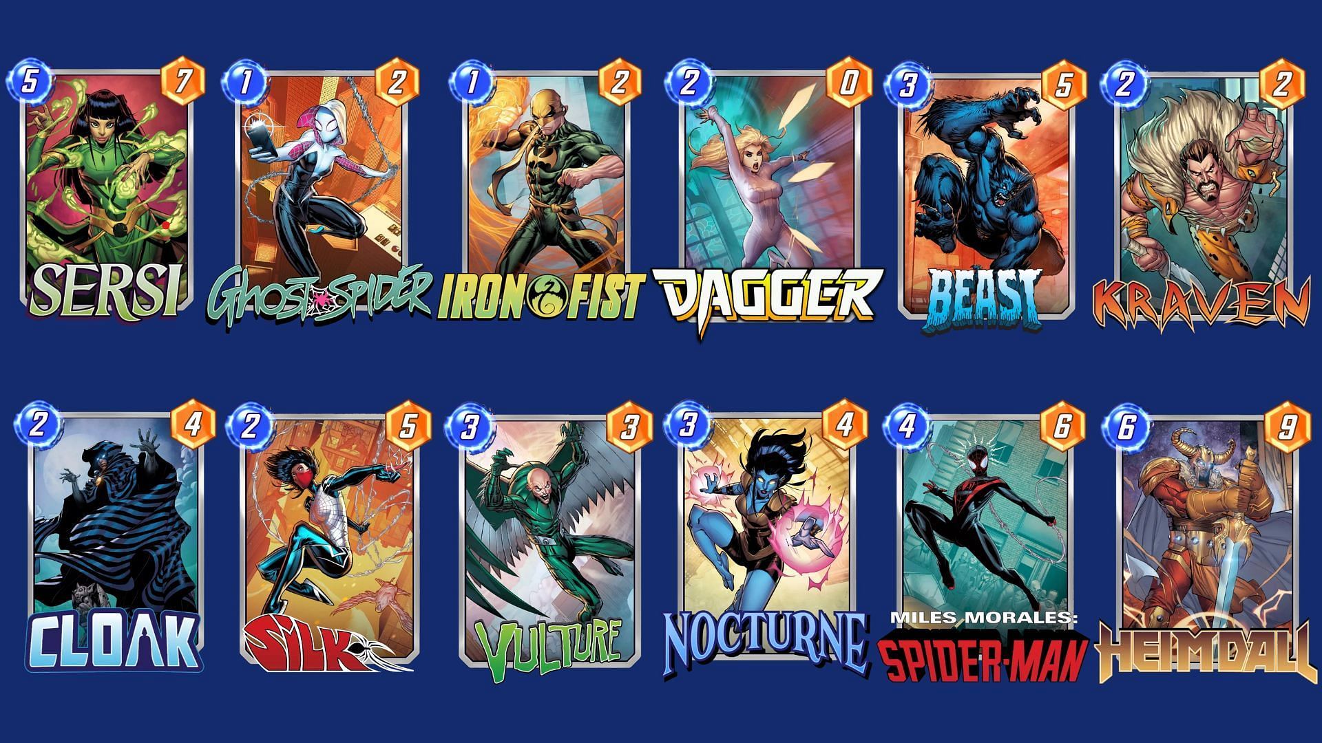 The Bob and Weave Deck in Marvel Snap (Image via Nuverse)