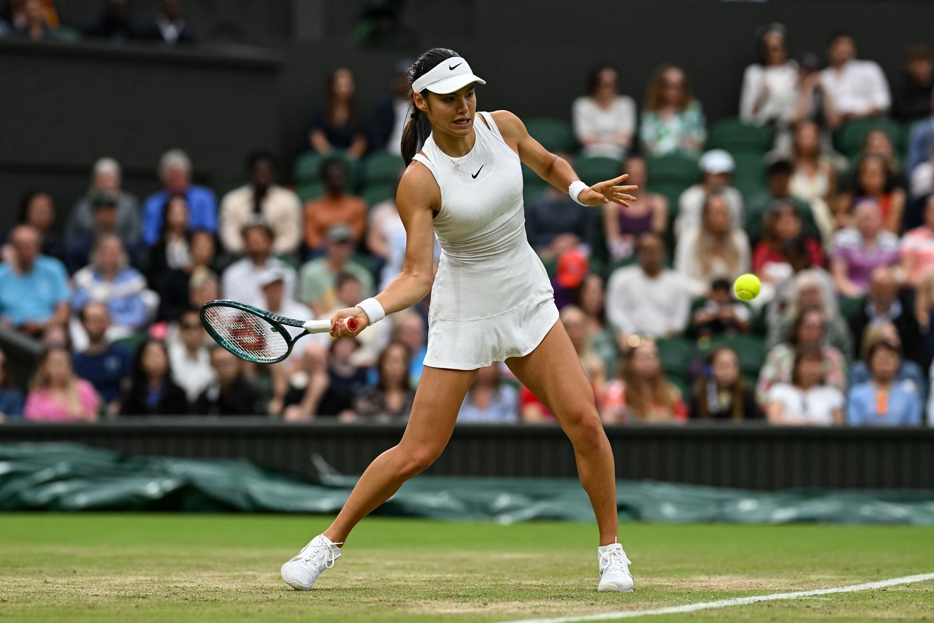 Emma Raducanu in action at Wimbledon 2024 (Image Source: Getty)