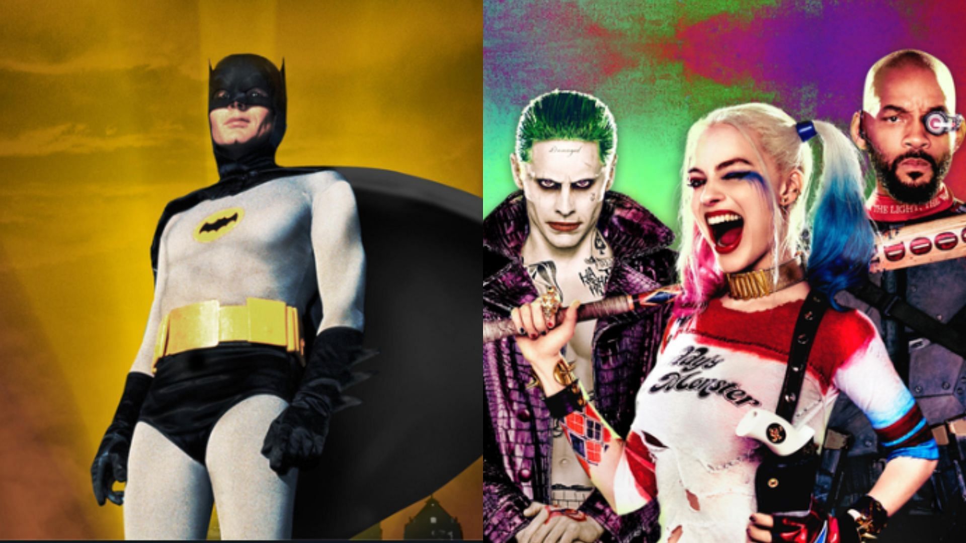 Still from Batman (1966) and Suicide Squad (Images via Amazon Prime Video)