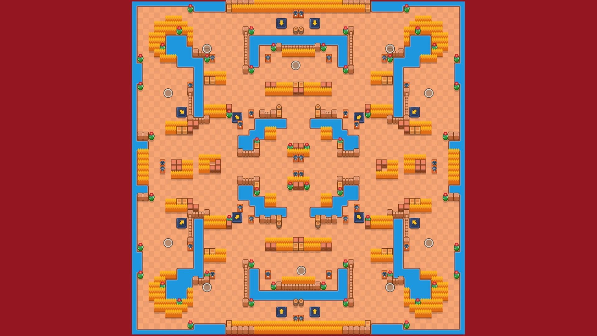 Safety Center Solo Showdown Map (Image via Supercell)