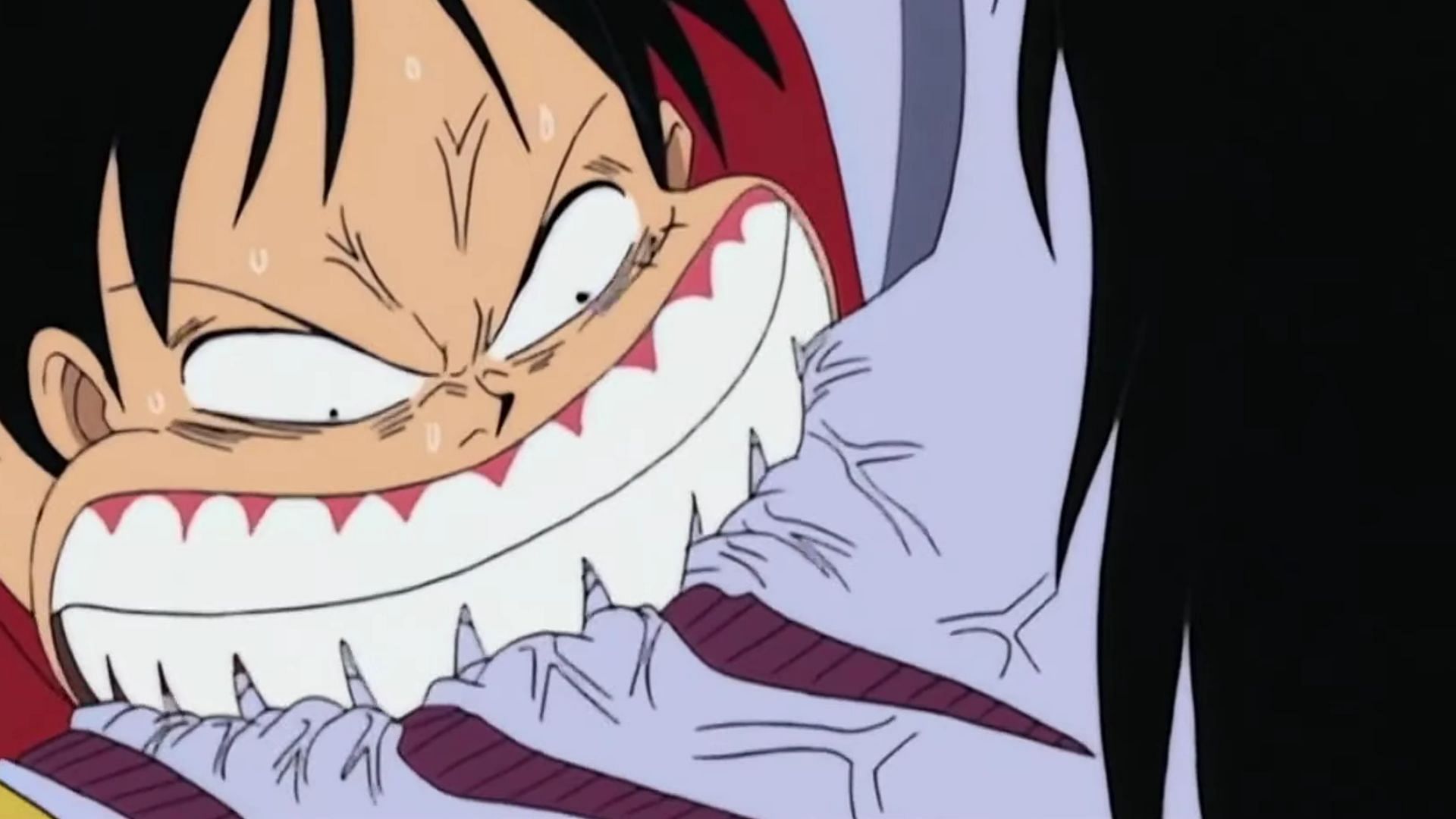 Shark Teeth Luffy as seen in One Piece (Image via Toei Animation)