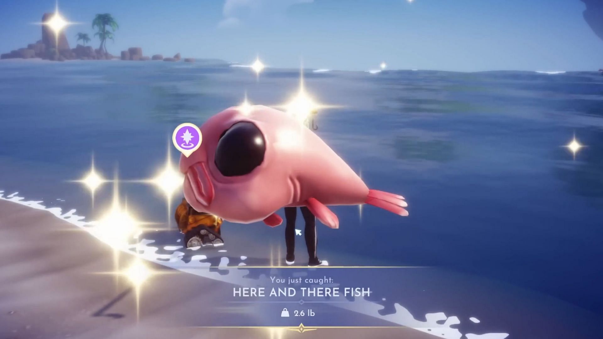 How to catch the Here and There fish (Image via Gameloft)