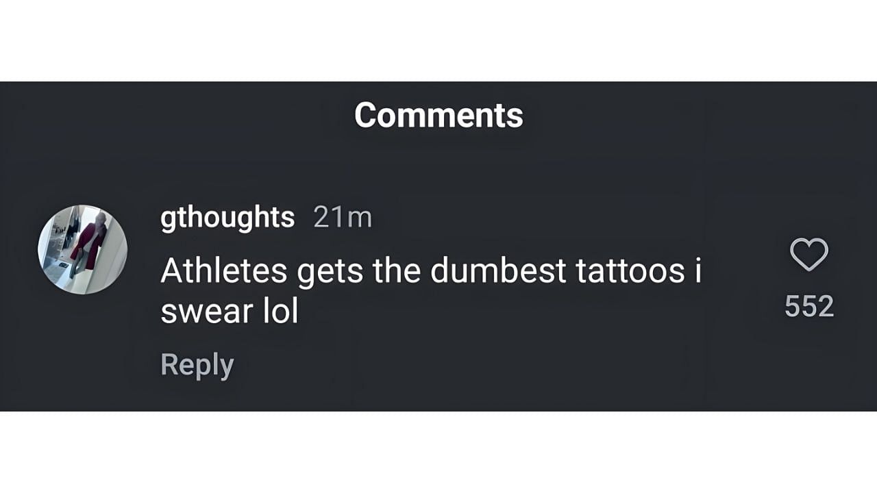 Comments on James&#039; tattoo