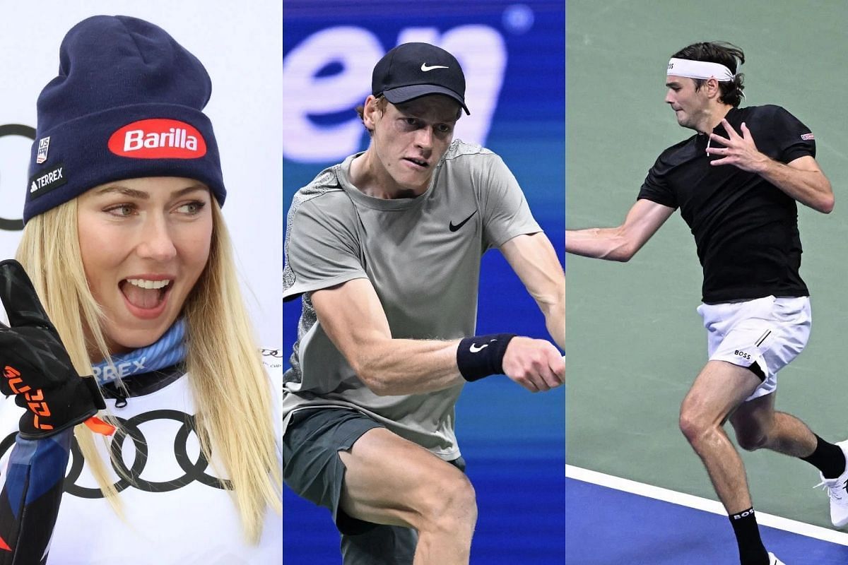 Mikaela Shiffrin, Jannik Sinner, Taylor Fritz- Source: Getty