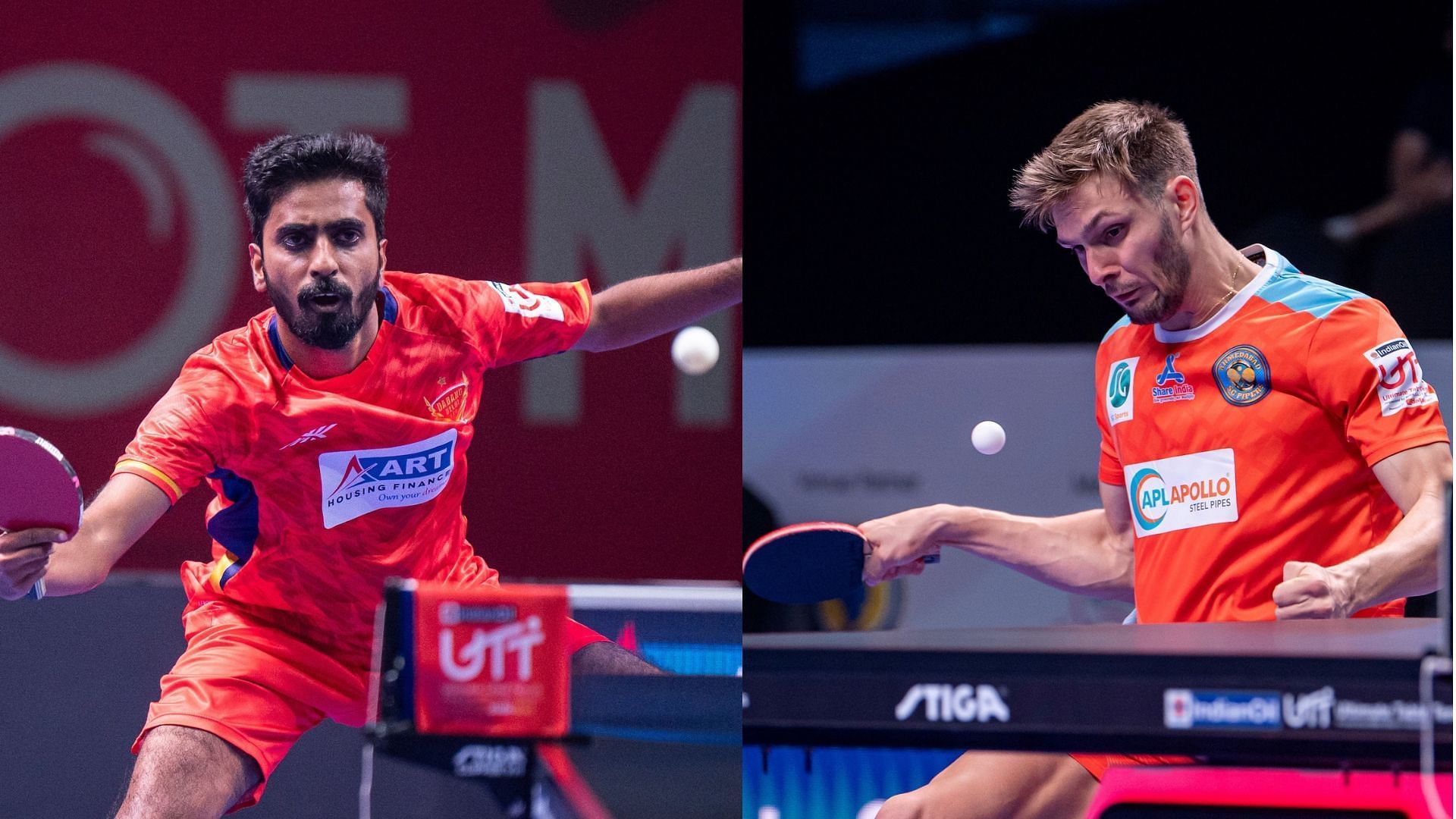 Sathiyan Gnanasekaran and Lilian Bardet will be competing in semi-final 2 of UTT 2024 (Image via UTT Press Release) 