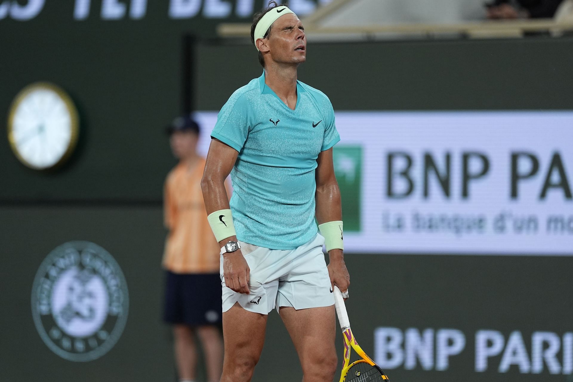 Rafael Nadal at the French Open 2024. (Photo: Getty)