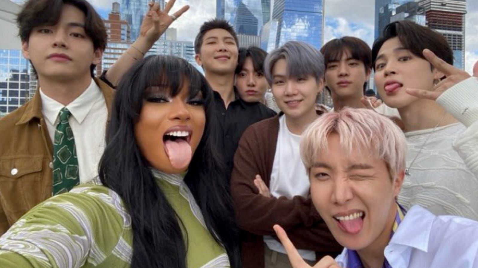 Featuring Bangtan Sonyeondan and Megan Thee Stallion (Image via BANGTAN TV/ YouTube)