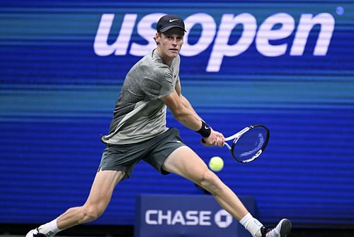 Jannik Sinner in action at the US Open (Source: Getty)