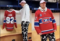 Mike Commodore berates Patrik Laine's "f***ing milking cow" appearance during Montreal Canadiens initiation