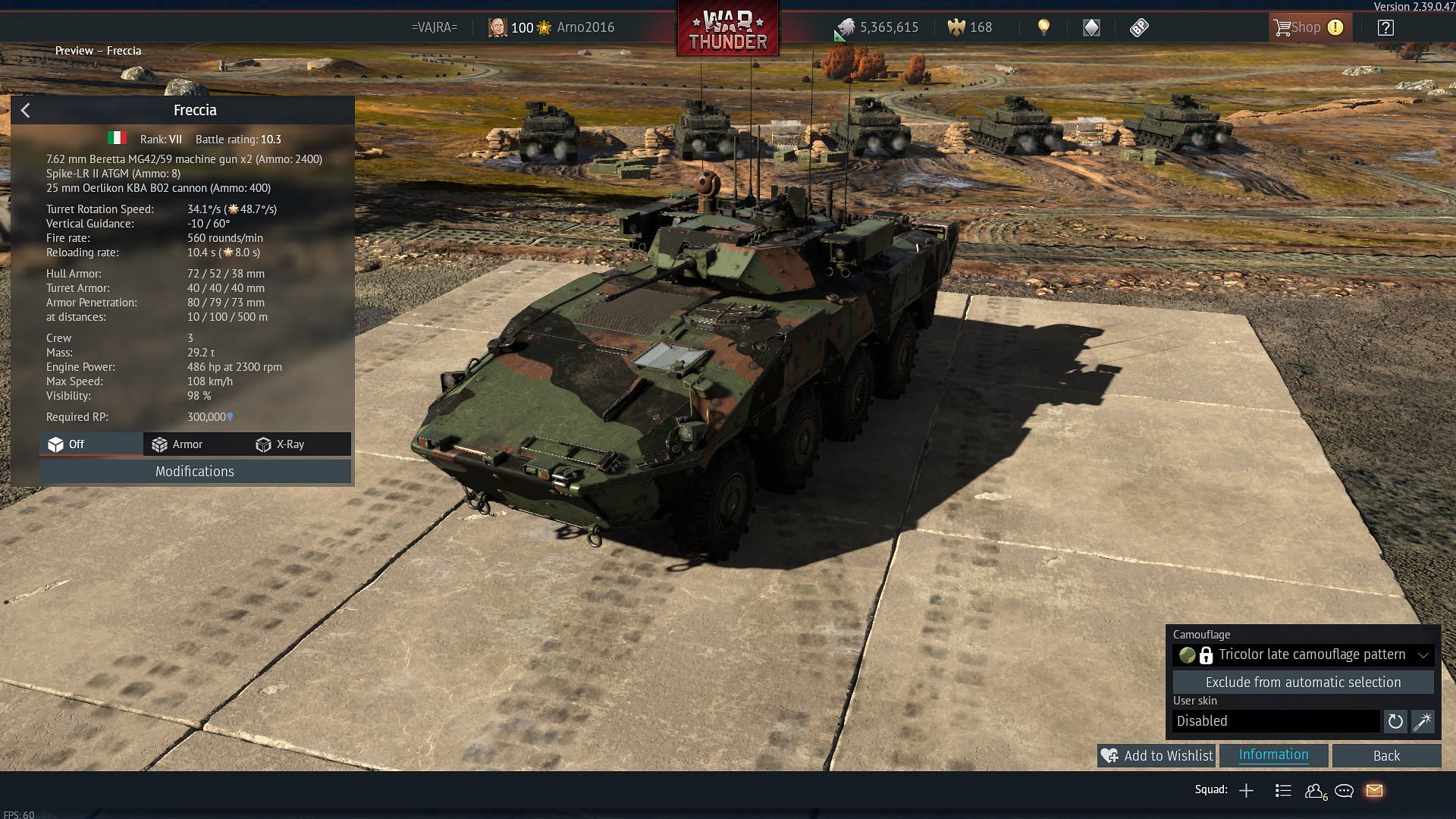 The Freccia is an Italian IFV (Image via Gaijin Entertainment)