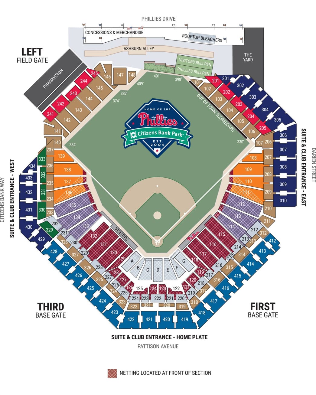 Philadelphia Phillies Stadium History, Capacity, Seating Chart