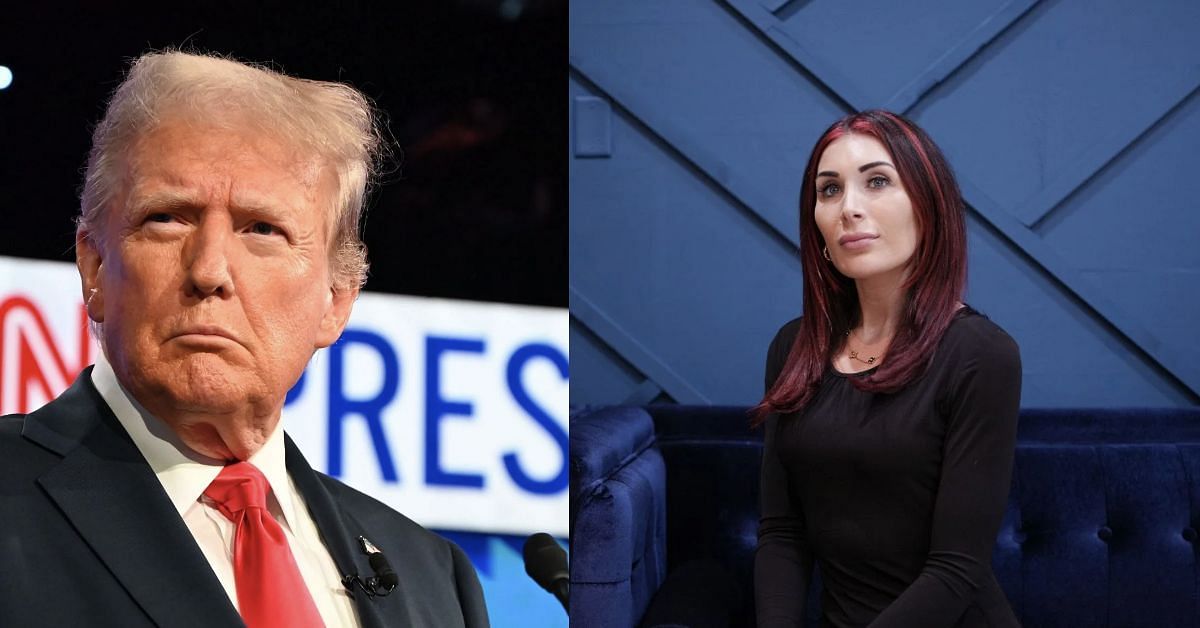 Donald Trump - left, Laura Loomer - right