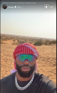 Brown's IG Stories (Photo credits: Brown's Instagram)