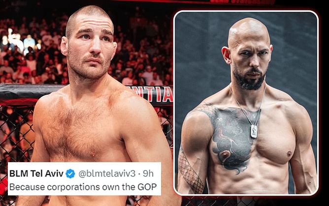 Sean Strickland's tweet on Republican stance sparks response from Andrew Tate, fans chime in: "Corporations own the GOP"