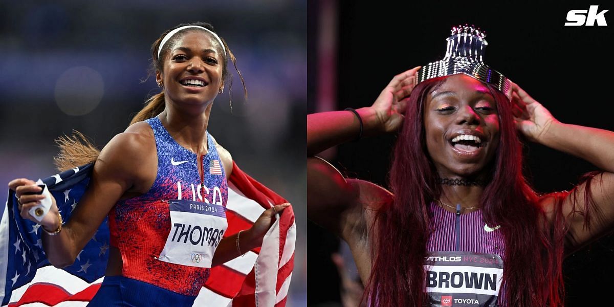 Brittany Brown dominated the 200m event at the debut edition of Athlos NYC. (Image by Getty)