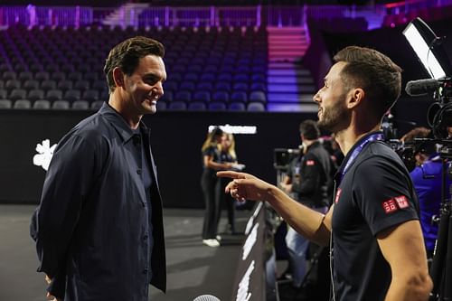 Roger Federer pictured at the 2024 Laver Cup | Image Source: Getty