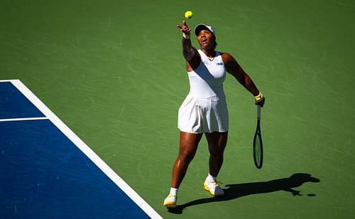 Taylor Townsend in action at the US Open (Picture: Getty)