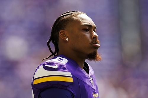 Justin Jefferson at Las Vegas Raiders vs. Minnesota Vikings—Source: Getty