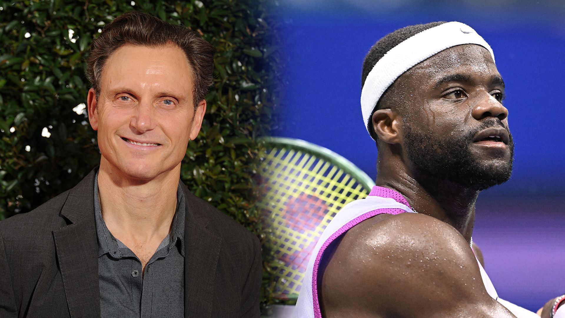 Tony Goldwyn and Frances Tiafoe at the US Open 2024