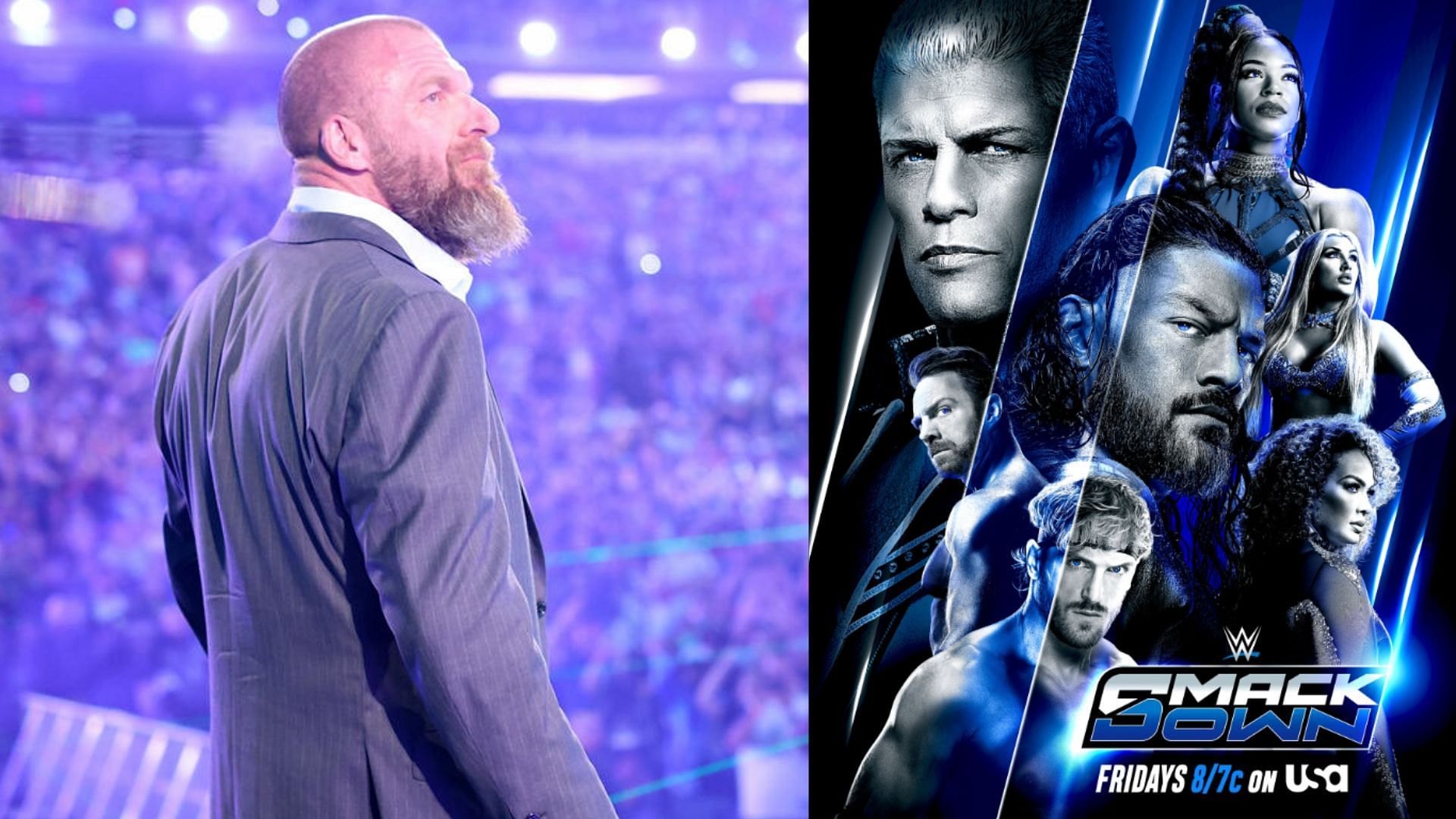 Photo Courtesy: WWE.com (left) and Triple H via X (right)