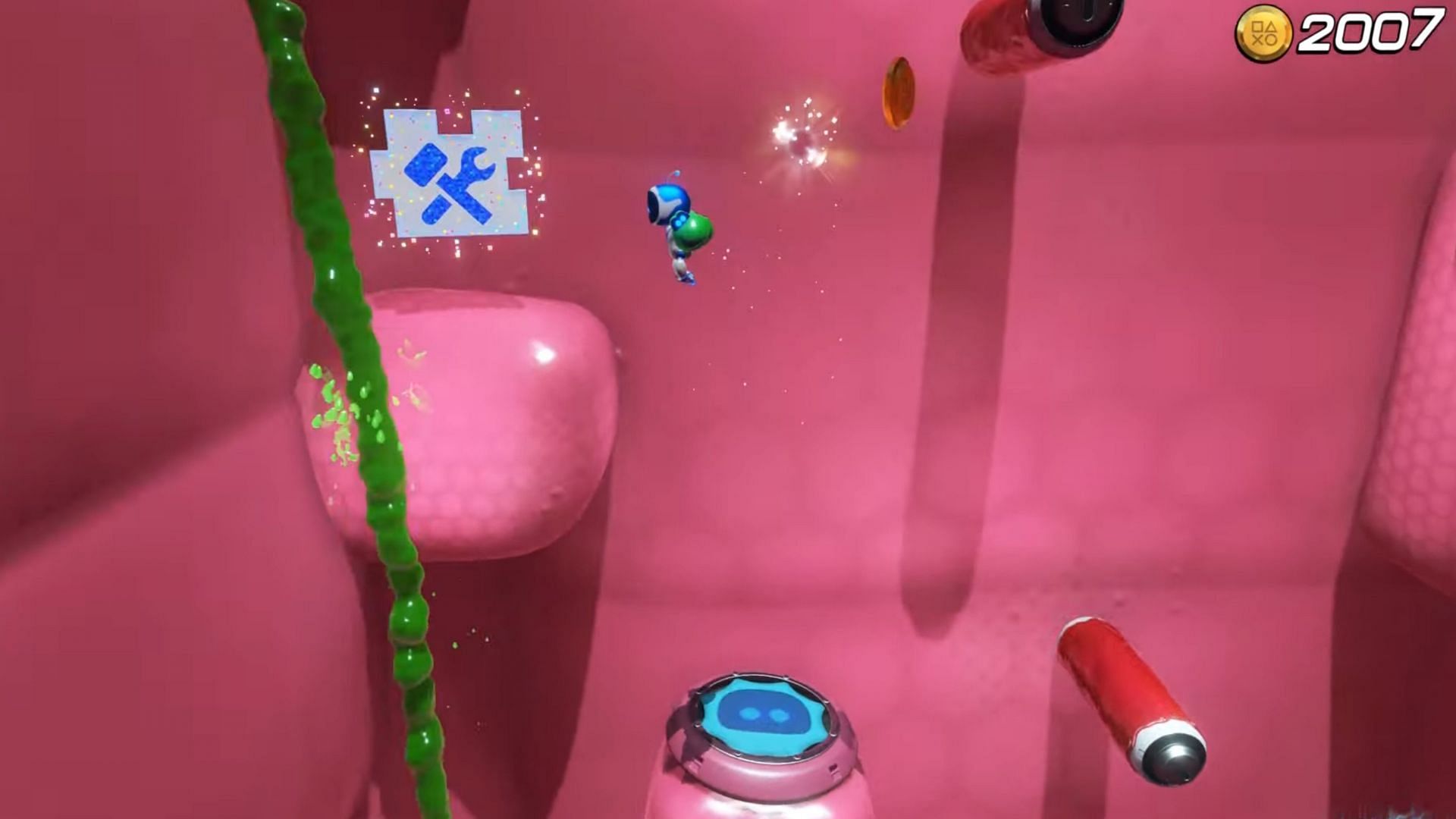 The third puzzle piece of Astro Bot Wormy Passage (Image via Sony Interactive Entertainment)