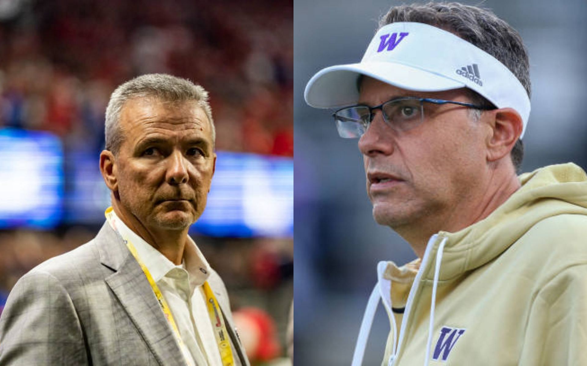 Urban Meyer (left); Jedd Fisch (right)