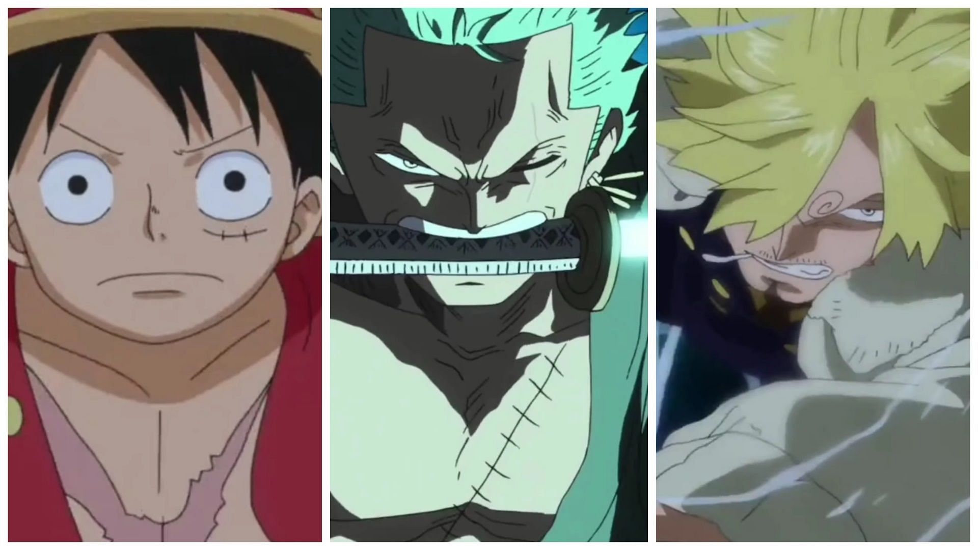 Luffy, Zoro, and Sanji fighting the Kraken in One Piece episode 525 (Image via Toei Animation)