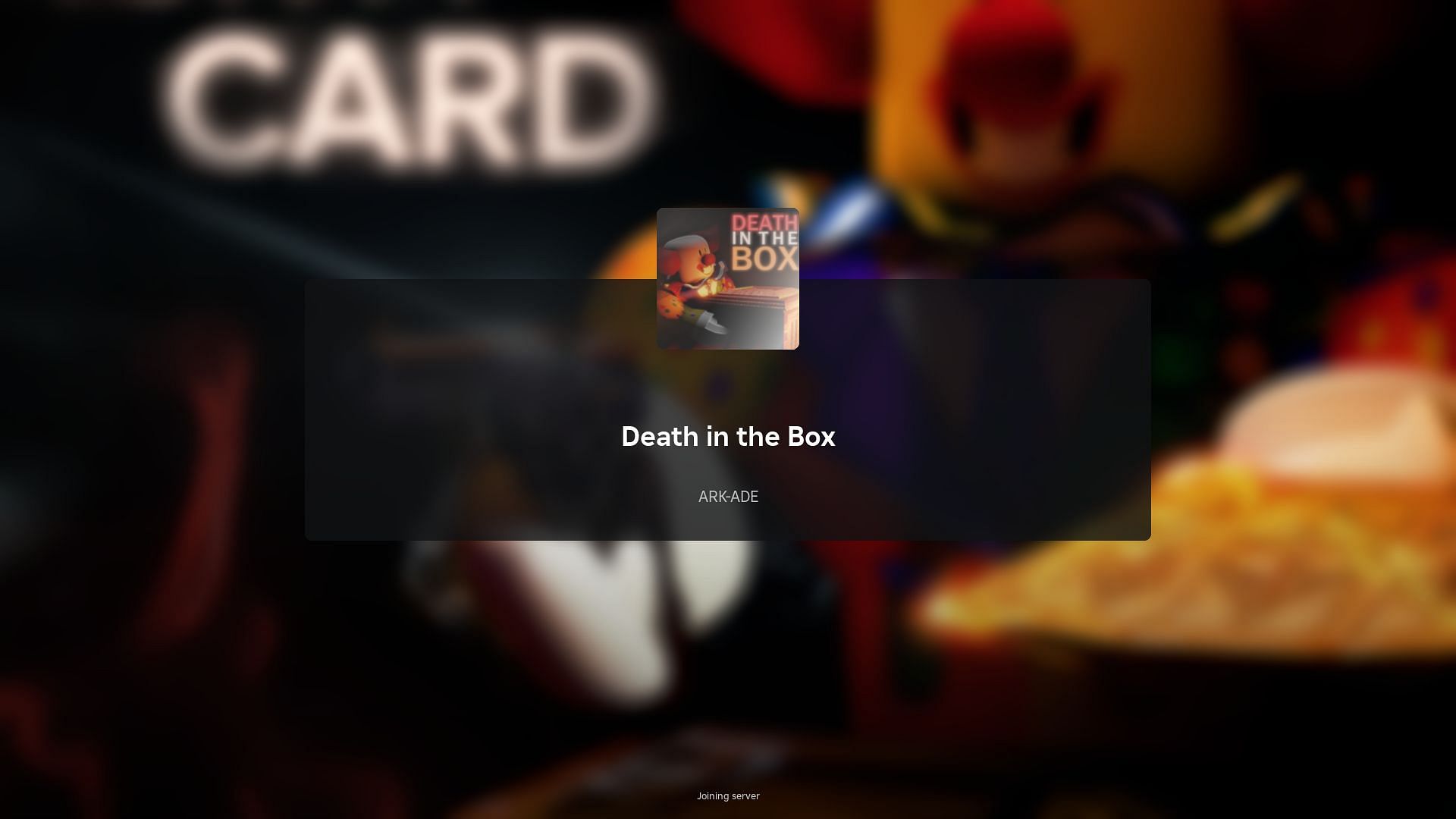 Roblox Death in the Box