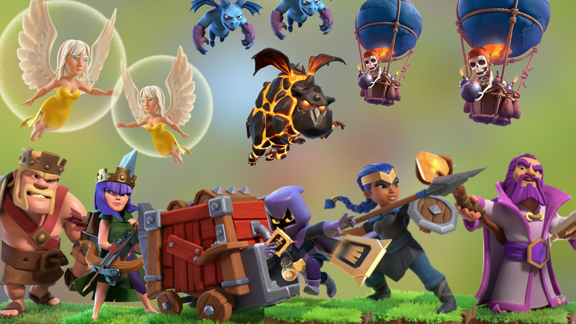 Town Hall 13 Queen Charge LaLo attack strategy (Image via SuperCell)