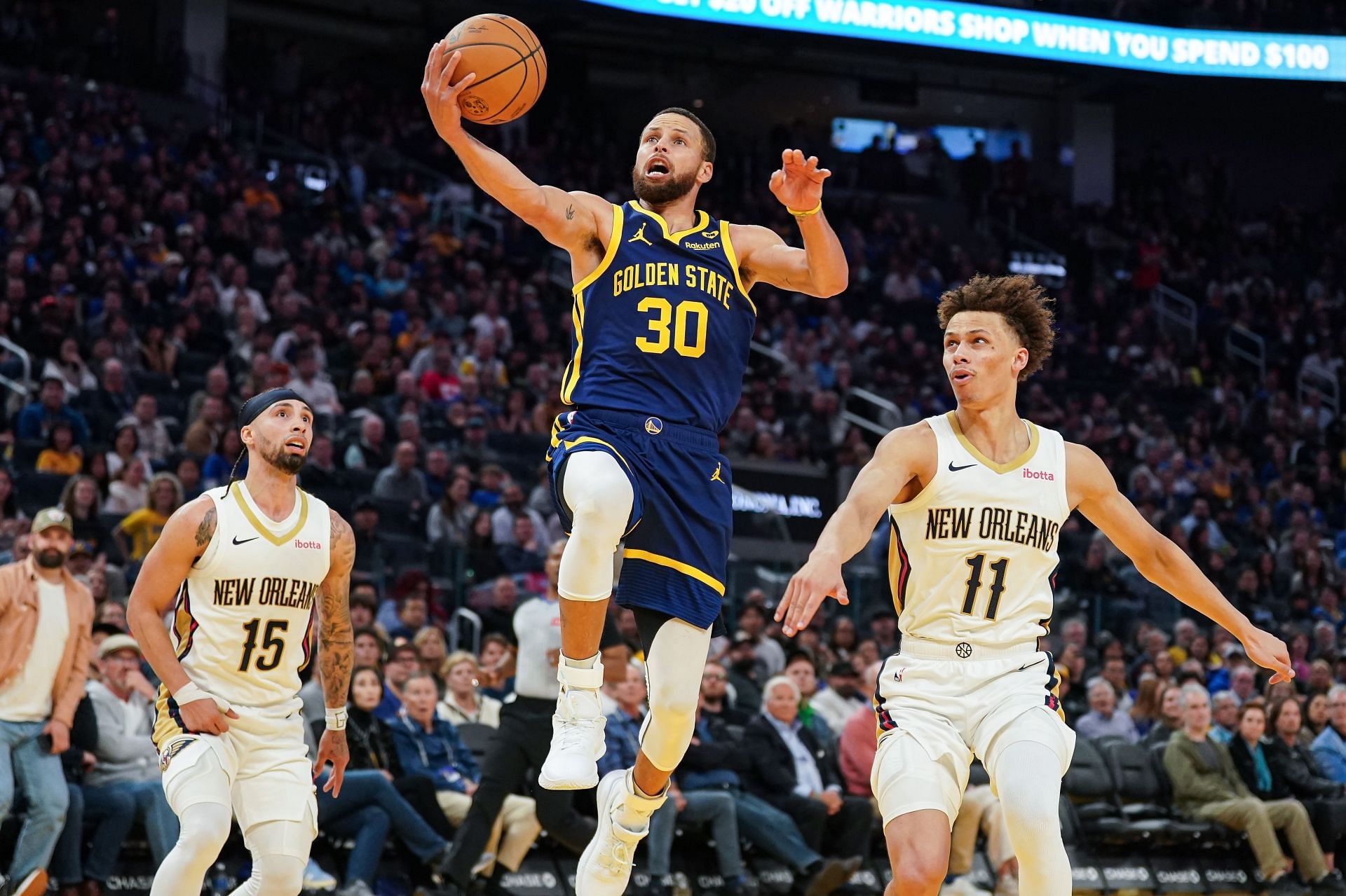 New Orleans Pelicans v Golden State Warriors (Image via Getty)