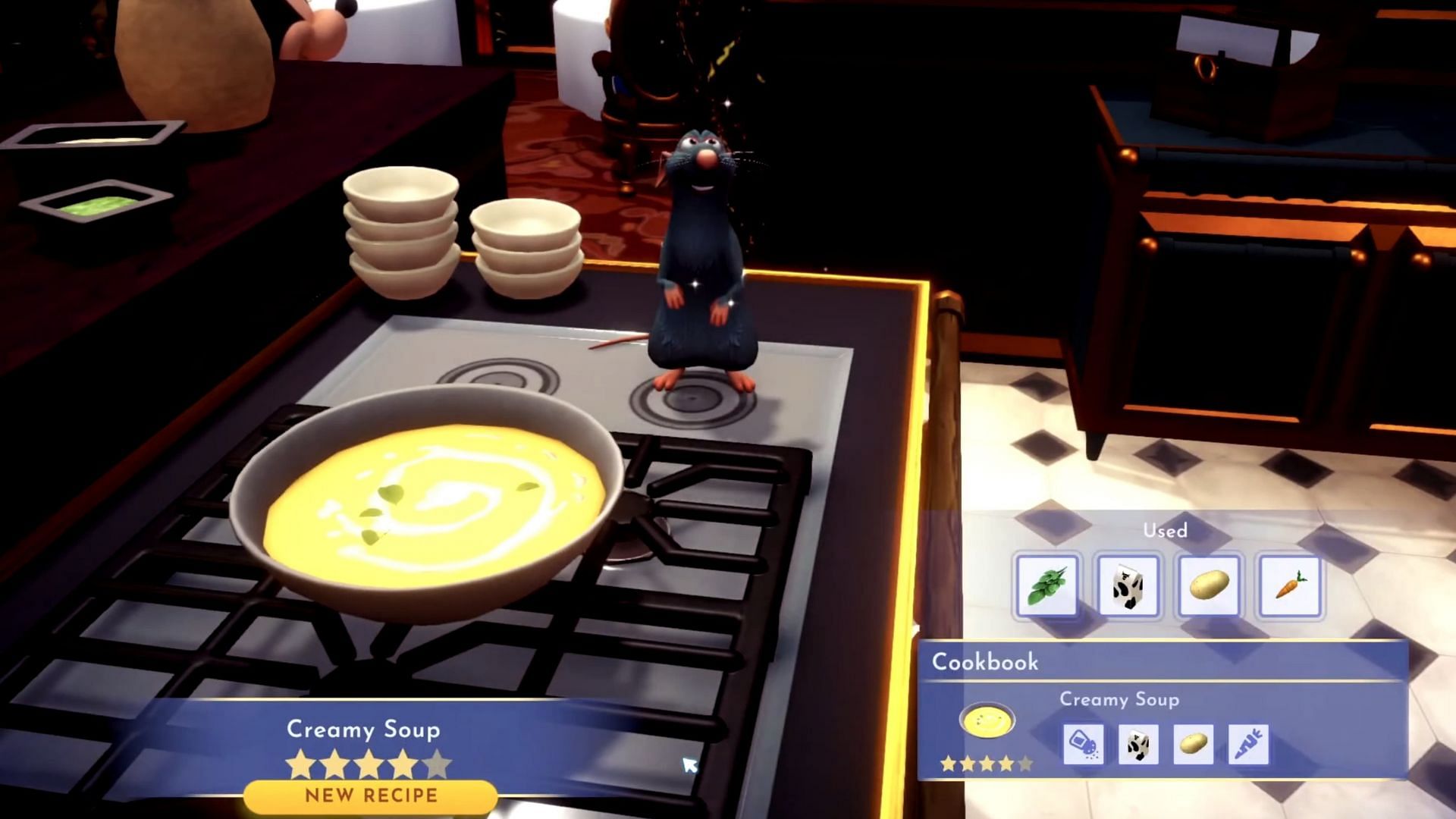 Creamy Soup is a four-star recipe (Image via Gameloft)