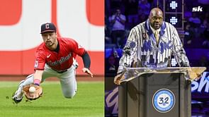 "Like a dad holding onto their newborn son" - Steven Kwan recalls meeting Shaquille O'Neal, explains viral Jamaican beef patty backstory