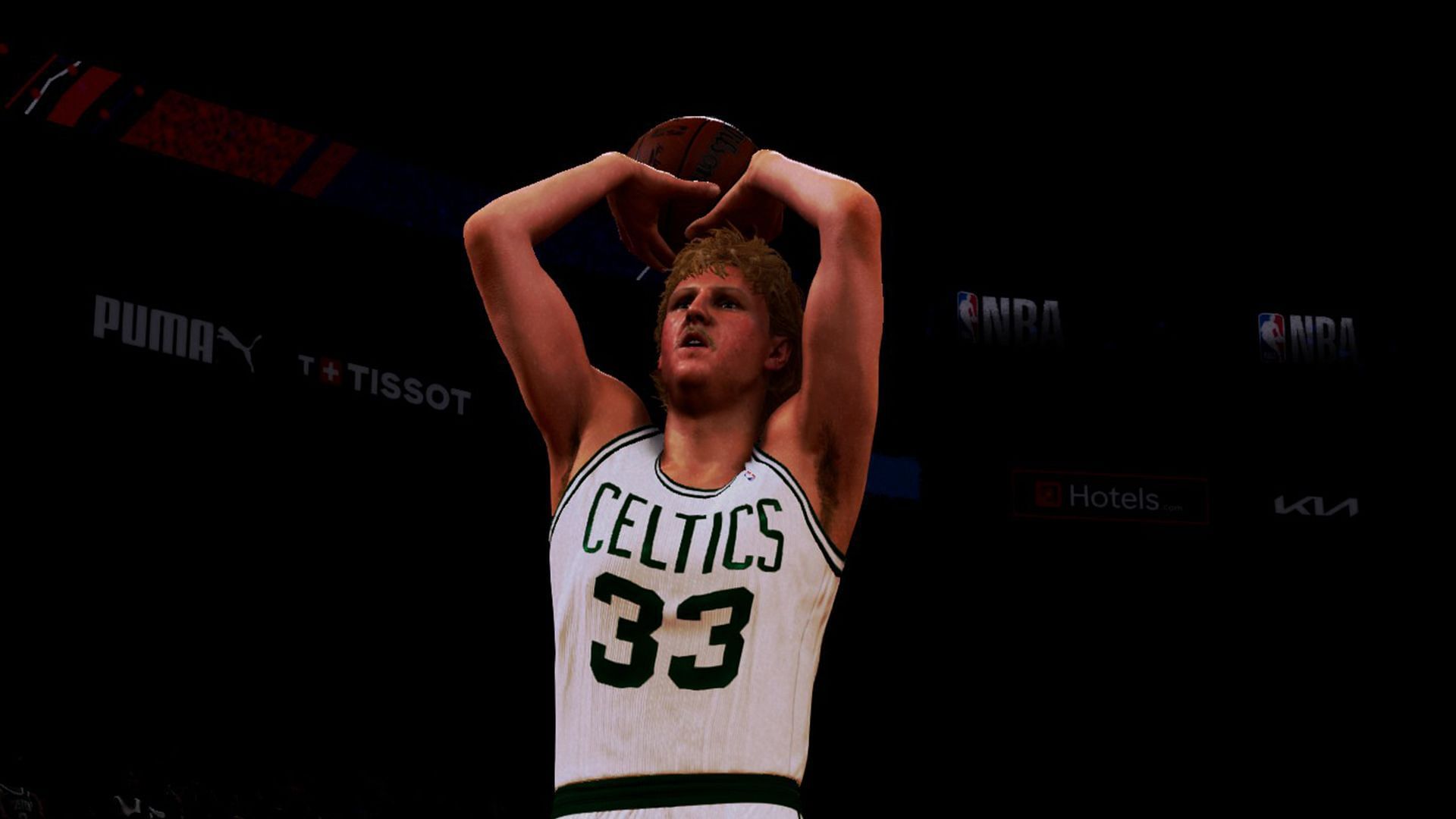 Larry Bird as seen in the game (Image via 2K Games)