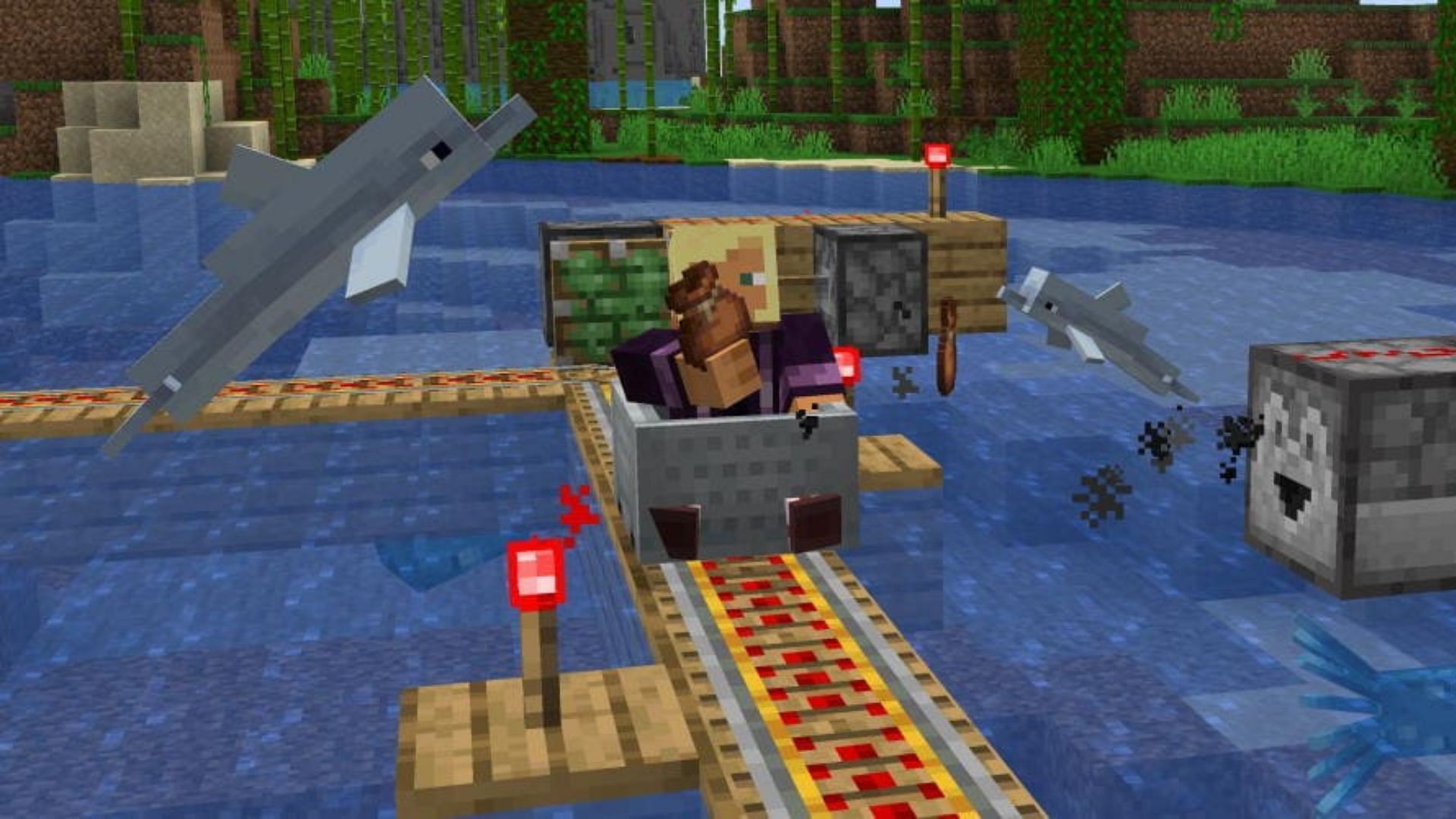 The minecart got a big update (Image via Mojang Studios)