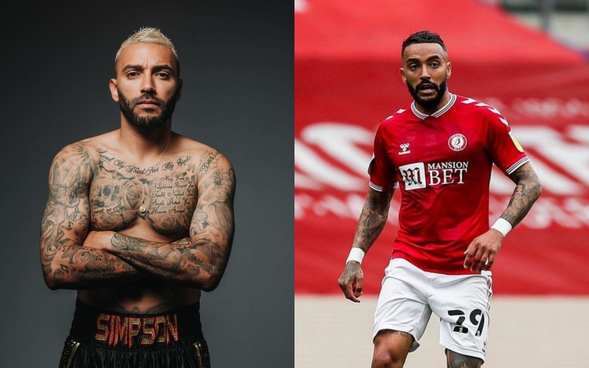 Former football star Danny Simpson (pictured) headlined MF &amp; DAZN X Series 17. [Image courtesy: @dannysimpson on Instagram]