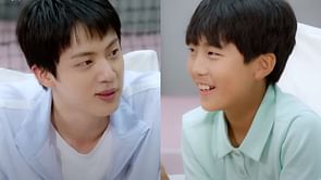 "He's so unserious"- Fans react to BTS' Jin hilariously offering money to a kid for calling him handsome in the latest RUN JIN episode